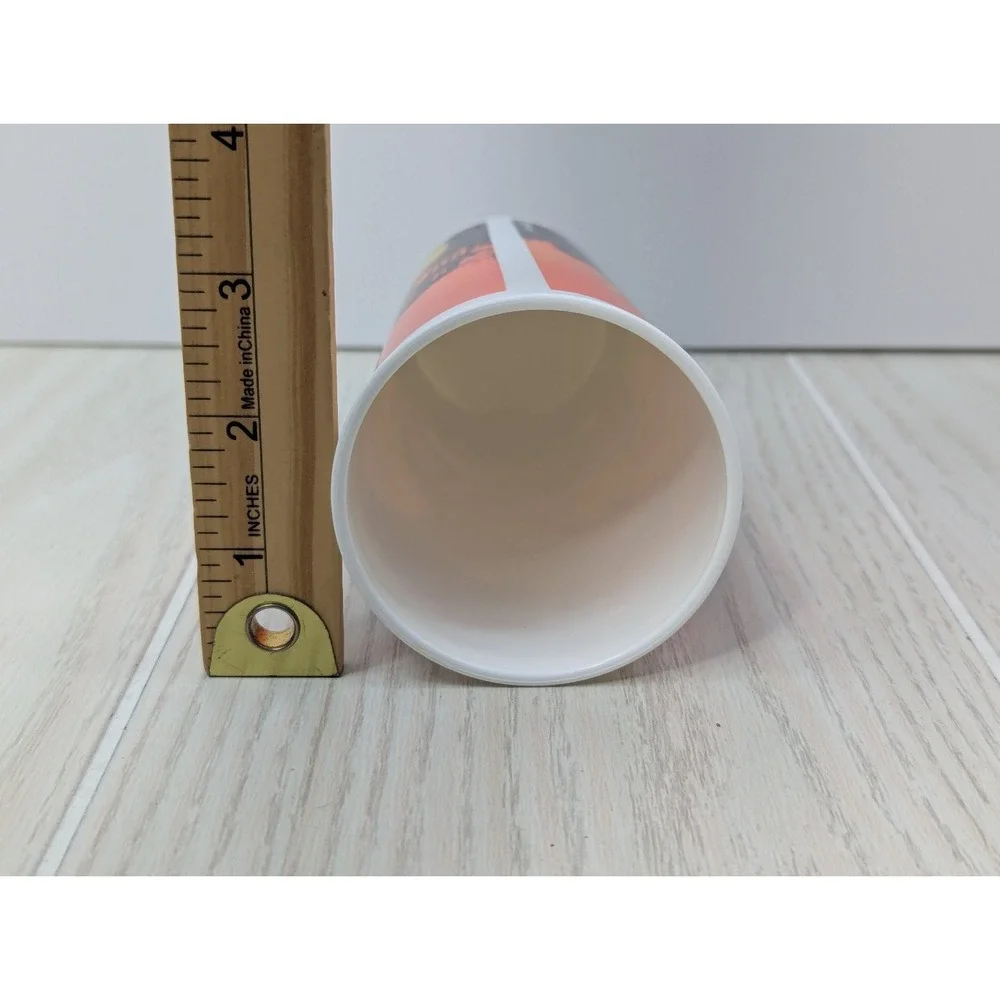 Tupperware 16 oz Halloween Witch Flip‎ Top Plastic Tumbler Cup orange purple